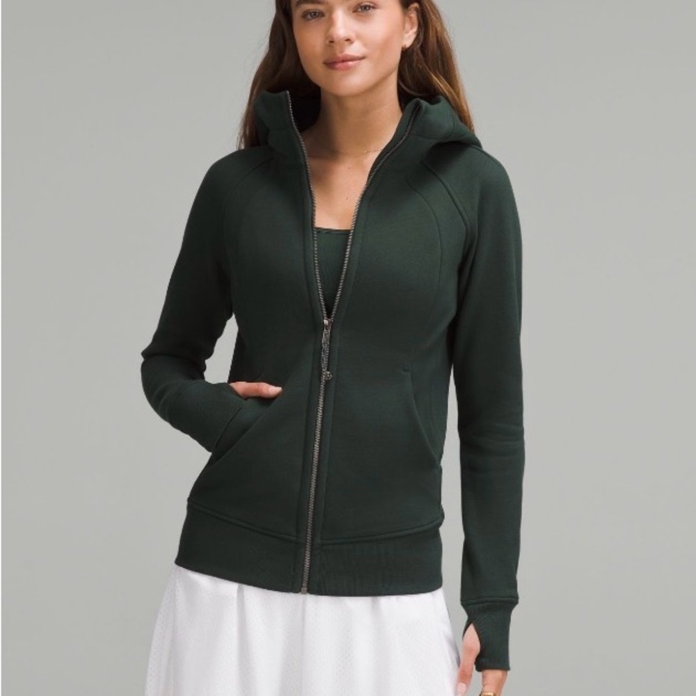 Lululemon scuba zip up hoodie- legacy green